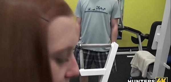 Young Slut Fucks Stranger In Gym For Cash In Front Of Angry BF